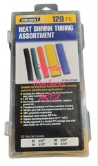 120 Piece Heat Shrink Tube Assortment – Electrical Wire Connector Tubing Sleeves