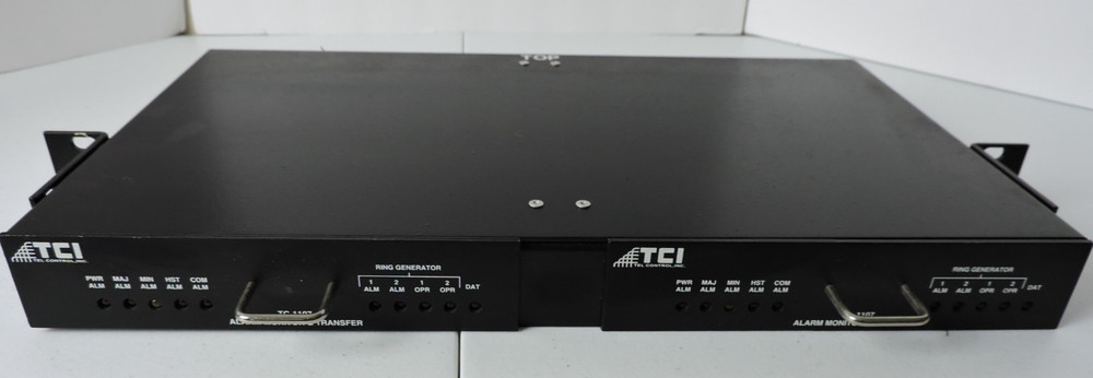 TCI TC-1107 Alarm Monitor & Transfer Ring Generator Rack Mount Telecom PBX Centr