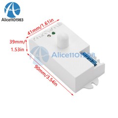 DC12-24V AC110-240V 5.8GHz Microwave Radar Sensor Body Motion HF Detector Switch