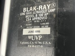 BLAK-RAY B-100 AP Long Wave Ultraviolet Lamp 95-0127-01 115V 60Hz Tested