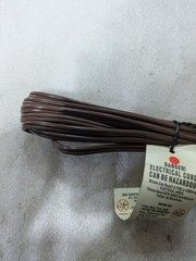 Cooper N4405B-20 Brown 20FT 2-Prong Polarized Extension Cord 2-Outlet Indoor Use