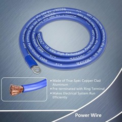 Recoil RBG3 True Spec 1/0 Gauge Wire Big 3 Amp Wiring Upgrade Kits for Car…