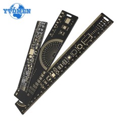 3-Type PCB Ruler Set 15/20/25cm SMD Component Multi-functional Measuring Tool