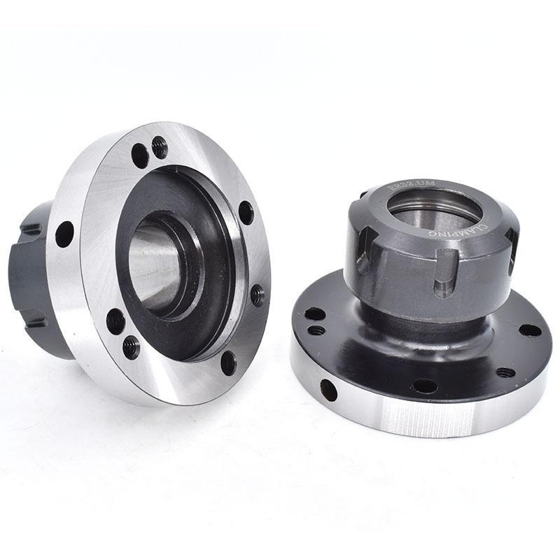 1PC Chuck 100mm 80mm Mini Flange Four Axis Cartridge Collet Fixture ER16- ER40