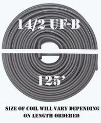 14/2 UF-B x 125′ Southwire Underground Feeder Cable
