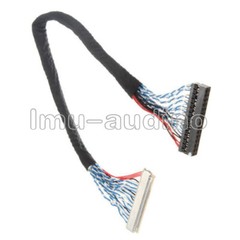 20Pin DF14 20-20 Signal 8 Bit LCD Screen Driver Board Line LVDS Screen Cable