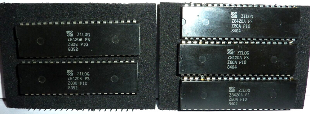 10 Mixed Zilog Z8420A/B IC’s Parallel Input/Output IC Z80A NMOS/CMOS DIP-40