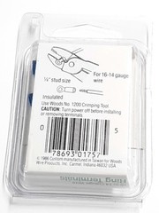 Woods 1757 16 to 14 Gauge Wire Ring Terminal 8-Pack Lot of 5