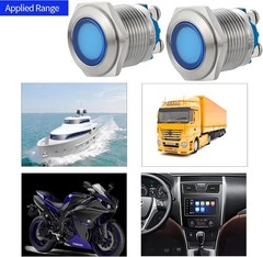 16mm Indicator Light LED AC DC 110V 120V 304 Stainless Steel Indicator Light