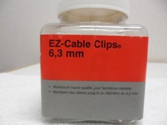 Gardner Bender PAC-3 Aluminum EZ Cable Clips 1/4″ 6,3mm Container of (100) Pcs.