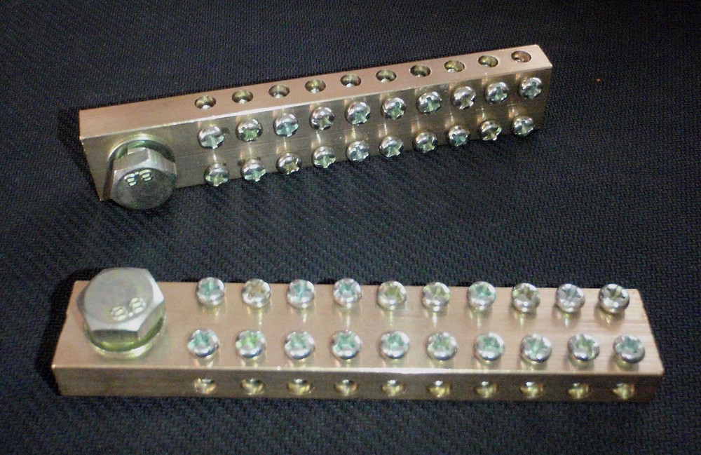 GROUNDING BUS COMMON NEUTRAL BAR #18-8 AWG GB21-110