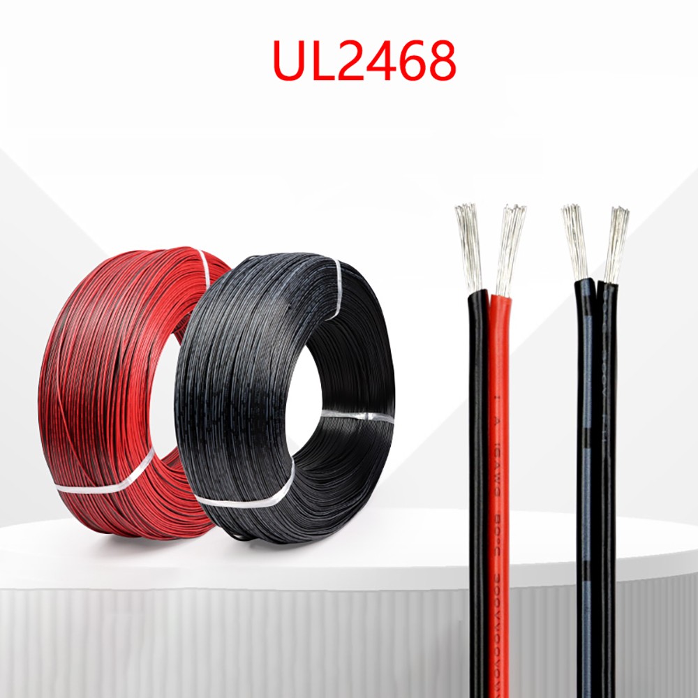 UL2468 2-Way PVC Heavy Duty Flat Wire Cable , 16/18/20/22/24/26/28/30 AWG