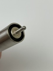 SHV-5 Coaxial Feedthrough, 1 Pin, Grounded Shield, 0.495″ Dia SS Weld Adapter