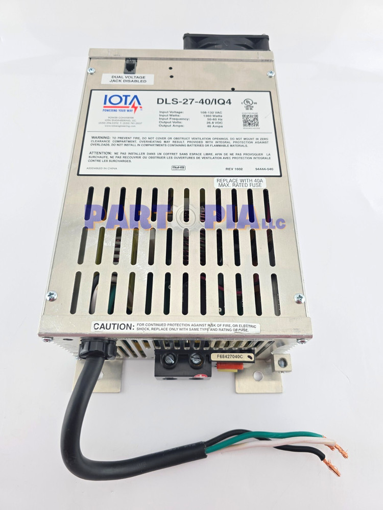 Iota DLS-27-40/IQ4, 4 Stage Smart Charger, Power Converter / Charger *TESTED*