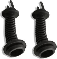 2Pcs 30Mmx30Mm Car Wire Harness Door Tube Dust-Proof Tube Black Rubber Tube