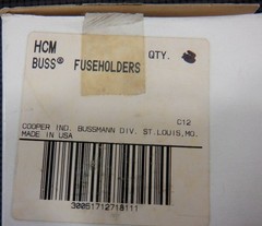 Cooper Bussmann HCM 15A 250V 1 Fuse Fuseholder – New No Box