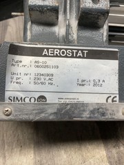 Simco Aerostat AS-10 Static Neutralizing Blower #4006C128PR4