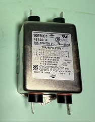 Corcom 10EMC1 F8128 Single Phase Noise Filter 120/250VAC 50/60Hz 10A