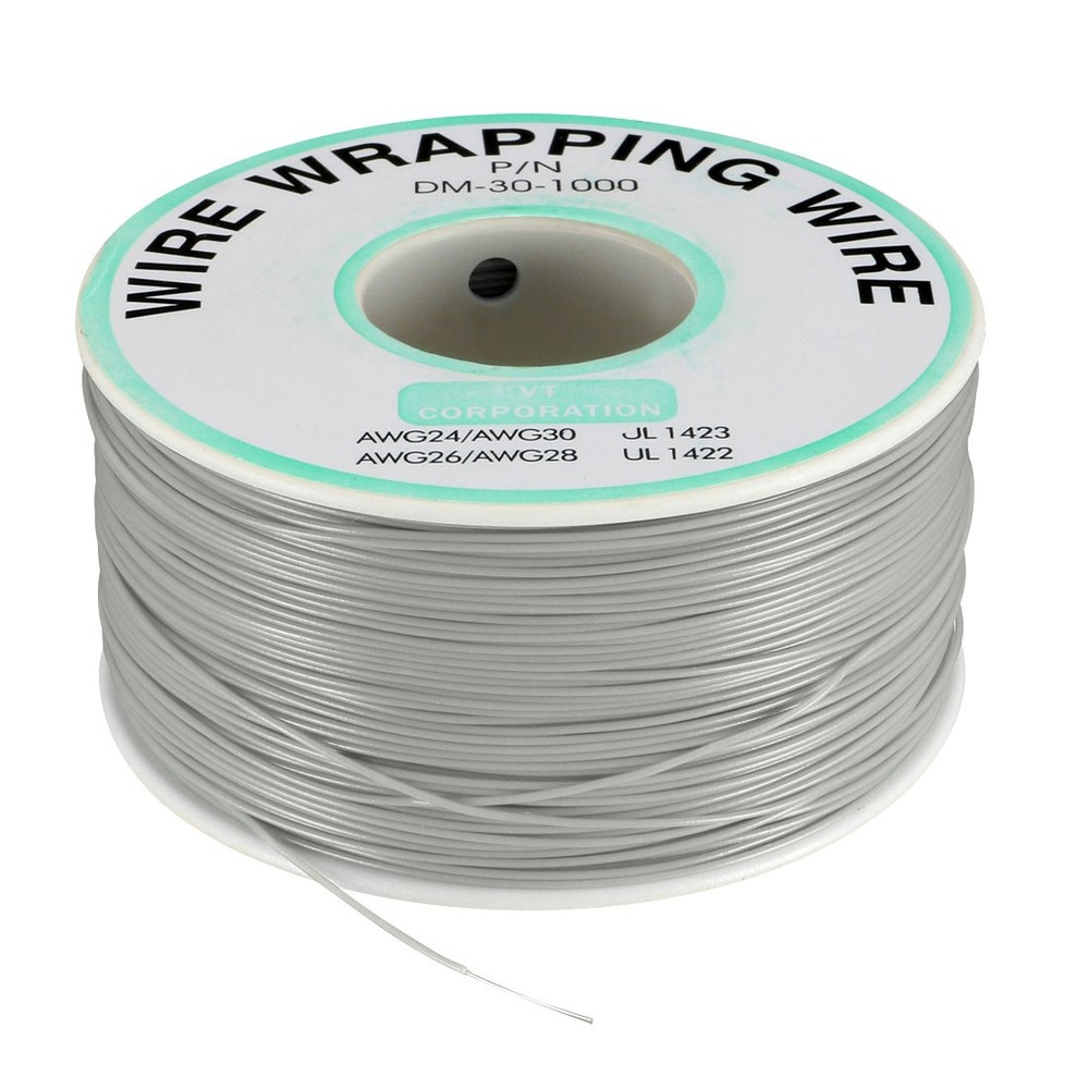 Wrapping Wire Tin Plated Copper Wire P/N DM-30-1000 30 AWG 250M Length Grey