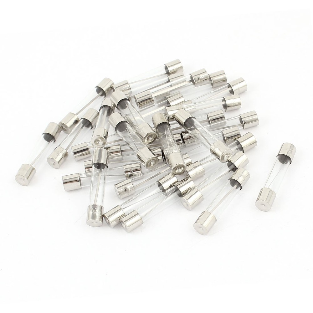 30Pcs 6x30mm 30A 250V Quick Blow Fast Acting Cartridge Glass Tube Fuse