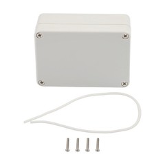 Sturdy ABS White Plastic Electronics Project Box with IP67 Waterproof Rating