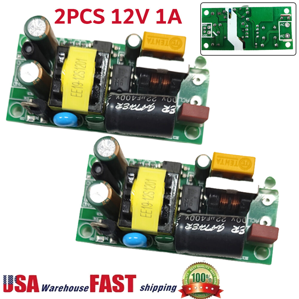2PCS Switching Power Supply Board Isolated Regulated Power Module 12V1A