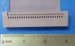 1FT FLAT RIBBON CABLE, 50 CONDUCTOR ,28 AWG , WITH CONNECTOR, 3M 3415 + 3M 3426