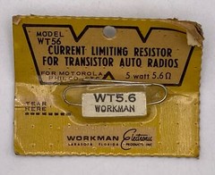 Vtg WT56 – Workman – Current Limiting Resistor NOS 5 Watt 5.6 ohm