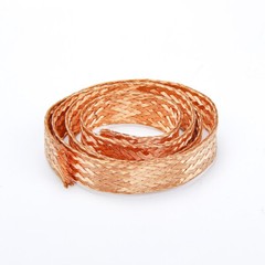 1-120mm² Flat Pure Copper/Tinned Braid Cable Bare Copper Braid Wire Ground Lead