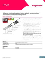 Raychem 20XTVR1-CT High Temp Self-Regulating Heat Cable 20W/Ft 100-130V /1ft
