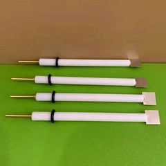 1Pc Purity 99.99% Pt Platinum Electrode Platinum Plate Electrode PTFE Rod 6x80mm