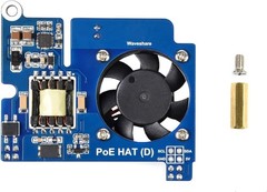 Waveshare Power over Ethernet HAT (D) for Raspberry Pi 3B+/4B 802.3af compliant