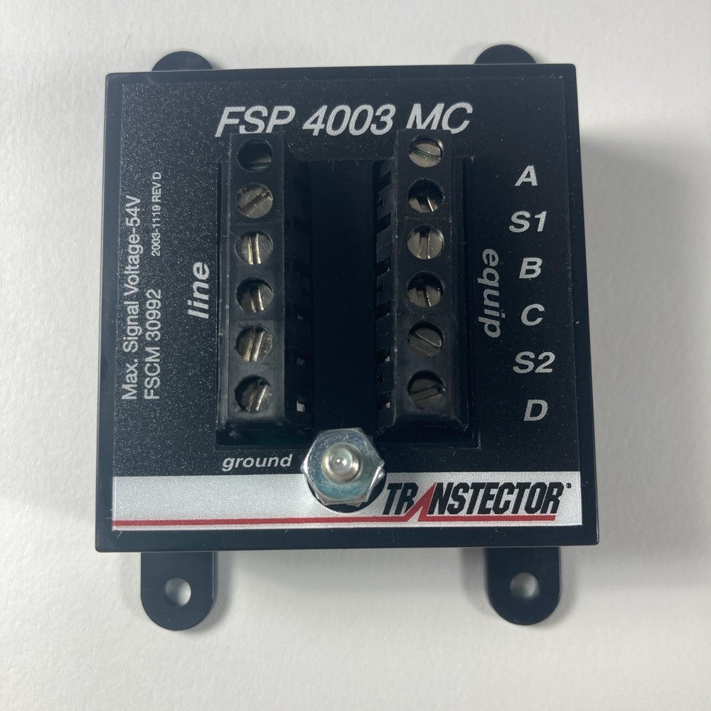 TRANSTECTOR FSP 4003 MC 1101-372-3 DATA LINE SPD SURGE SUPPRESSOR 54VDC NEW