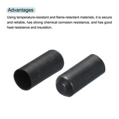 100 x Heat Shrink End Cap 15mm Dia 2:1 Waterproof Electrical Wire Wrap Adhesive