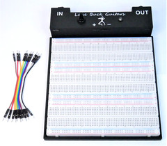 X-Large Guitar Pedal Building Breadboard True Bypass Solderless 1/4″ Audio Jacks