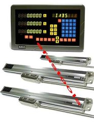 9×42 BRIDGEPORT DRO 3 AXIS MILL PACKAGE LINEAR SCALES FREE SHIPPING