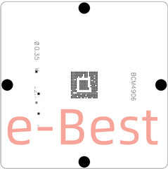 BCM4906A0KFEBG BCM4906KFEBG BCM4906AOKFEBG BCM4906 BGA Stencil 0.35mm