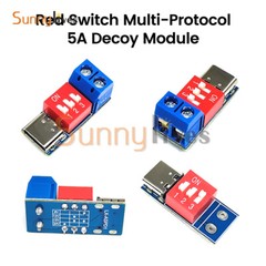 Type-C PD Fast Charging Decoy Trigger Module 5V 9V 12V 20V Adjustable Voltage 5A