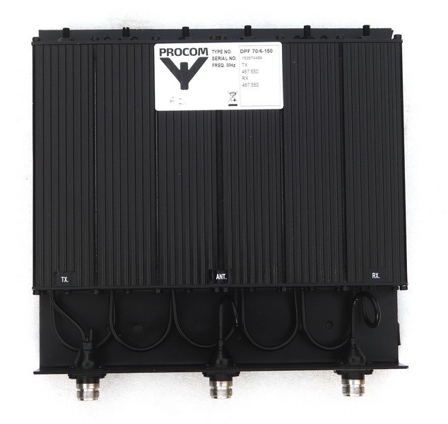 PROCOM DENMARK TYPE DPF70/6-150 RADIO COMM. SYSTEM 6-CAVITY DUPLEX FILTER