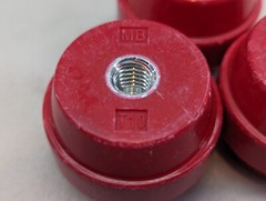 3 New MBI Mar-Bal Electrical High Voltage Standoff Insulator 1-3/8″ x 1-3/4″ T10