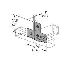 5pcs P1029 EG 5-3/8″x 2″x 3-1/2″, 5-Hole 90D Electro Galvanized Plates 🇺🇸