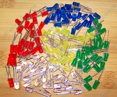 10x LM3914 IC LED Display Bargraph Driver + 100x 5mm LED Assorted Colors – USA