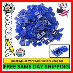 Quick Splice Wire Connectors Snap Connectors 100 Pieces For Electrical Cable Kit
