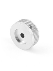 Silver Tone CNC Solid Aluminum Hifif Speaker Radio Volume Knobs 35x16mm