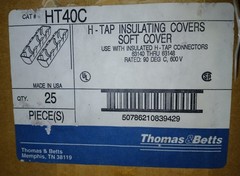 H-Tap Insulating Cover 6-4/0AWG. Thomas & Betts HT40C (5 pack) NEW. Ships Free.