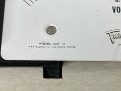 TRIPLETT 420-U Unimeter Dial Component Unit DC 0-10 Volts,1000 O/V, Gauge Panel