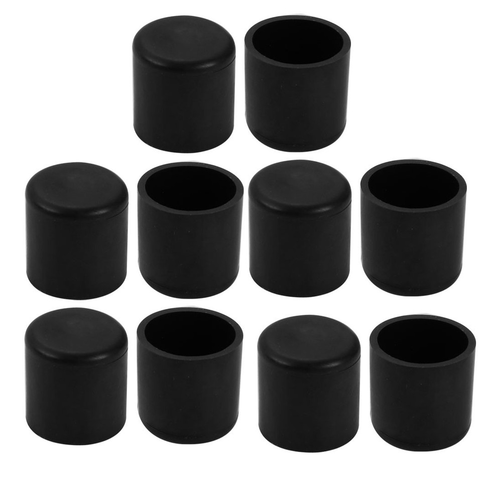 19mm Inner Diameter Chair Leg Floor Protectors Table Feet Tips Covers Caps 10Pc