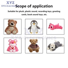 30S 60S Stuffed Bear Voice Box Voice Message Recorder Audio Recording Device