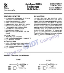 QTY (40) QS74FCT827AQ QUALITY SEMI QSOP-24 10-bit CMOS BUS INTERFACE NOS