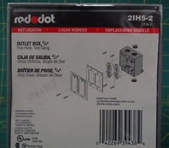 Red Dot 2IH5-2 Dry-Tite Die-Cast Dual Gang Universal Device w/ Box Mounting Lugs